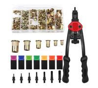Kit dadi rivettati M3 M4 M5 M6 M8 M10 da 170 pezzi + dadi filettati a mano BT606 Rivettatrice manuale Strumento for rivetti rivettati