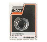 Kit dado e rondella per stelo forcella cromo harley davidson Colony