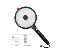 Kit Daewoo Racchetta Nera Antizanzare Elettrica USB + Aquatain Block + 5 Esche