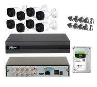 KIT DAHUA 8 TELECAMERE 5 MP, XVR 8 CANALI 5 MPX HARD DISK 1 TB INCLUSO