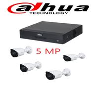 KIT DAHUA Videosorveglianza XVR5108HS-I3 5MPX + 4 Telecamere DAHUA Bulett 5MPX
