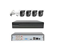 KIT Dahua Xvr 4 Canali con 4 Telecamere Bullet 2 MPX Full HD Videosorvelglianza