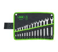 JBM 54097 Set 14 Chiavi Combinate fissa e stella da 6 a 19mm con astuccio
