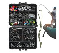 Kit De Accesorios De -, Giratriz, 246pcs, Pesas | Surtido De Aparejos Todo En Con Foto Duraderas, Compañero Ideal Para Equipos De Pescado En Arroyos De Río O Viajes De Agua Al Aire