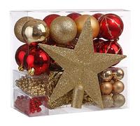 KIT DE BOLAS DE NAVIDAD 44 PIEZAS