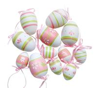 Kit De Decoración De Huevos De Pascua,Kits De Decoración De Huevos - 12 Piezas De Huevos De Pascua Coloridos Para Pintar, Juguete Para Niños,Kit De Pintura De Huevos De Pascua Para Decoraciones De Pas
