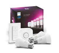 Philips Hue White e Color Ambiance Confezione da 2 Lampadine LED Smart E27 9W RGB + Bridge Hue + Interruttore