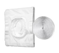 Kit de joint de porte coulissante, kit de ventilation AC - Réglable à double tuyau scellé - Kits d'isolatioffort: ouvrez la porte coulissante de la largeur souhaitée, fixez le tissu d'étn d'étanchéité