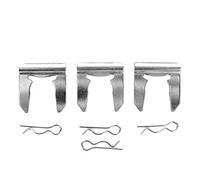 Kit de montaje de abrazaderas para cables de cambio KTD-CAB-HRD, abrazaderas de cambio en hierro para intercambio, kit de montaje de cables de cambio plateado antirrayaduras con 3