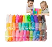 Kit De Pâte À Modeler À Séchage À L'air, 100% Sans Toxique - Kit Créatif 24 Couleurs con Accessoires, Apprendre en S'amusant - Artisanat Pour dès 3 Ans
