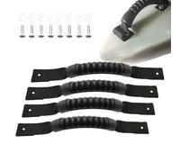 Kit de poignées de bateau - Poignées de transport 4 pièces, sangles en caoutchouc nylon | Pièces de rechange solides, support sécurisé pour canoë, planche à pagaie, pêche, équipement d'extérieur