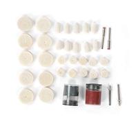 kit de pulido de fieltro de lana 36 piezas muelas abrasivas | Kit de almohadillas para pulir ruedas de fieltro de lana, accesorios de pulido de lana para herramienta rotativa