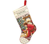 Kit de punto de cruz contado de Janlynn: Esperando la media de Santa