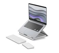 Kit de télétravail Clavier sans fil Azerty Logitech Casa Pop Up Desk Blanc + Support + Pavé tactile