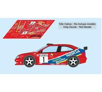 Kit decalcomanie Citroen Xsara auto rally Aviles 2000 32 24 43 calcas slot puro