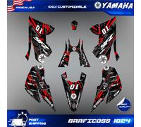 Kit decalcomanie grafiche Yamaha YFZ 450R 2014 2018-2024 adesivi completi...