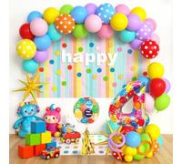 Kit Decoración Cumpleaños 4 Años Globos, Set Globos Número 4 para Fiesta Infantil, Decoraciones Happy Birthday, Fiesta para Niños y Niñas