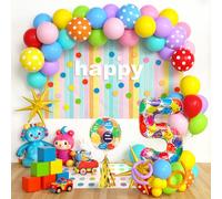 Kit Decoración Cumpleaños 5 Años Globos, Set Globos Número 5 para Fiesta Infantil, Decoraciones Happy Birthday, Fiesta para Niños y Niñas