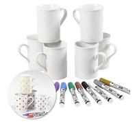 Kit - Decorare le tazze con i pennarelli in porcellana