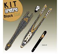 Kit Decorazione Sunn Mountain Bike Vintage Neo Rétro Nero Tan - per Telaio MTB