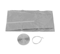 Kit Deflettore per Telaio in Tessuto Sigillante per Finestra per Condizionatore D'aria Portatile Panno Sigillante per Telaio per Finestra AC Universale Grigio Argento(4 Meter / 13.1ft)