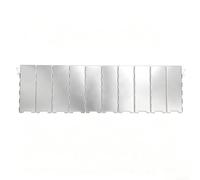 Kit deflettore portatile - Parabrezza pieghevole in ferro da 10 pezzi per cucinare all'aperto con picchetti in acciaio inox (E)
