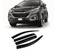 Kit Deflettori D'Aria Per Hyundai Per IX35 2010-2015 Finestra Visiera Pioggia Sun Guard Deflettore Vent Ombra Riparo Protezione Antivento Antipioggia