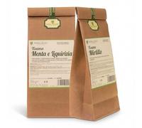 Kit degustazione infusi, Tisana al mirtillo e Tisana menta e liquirizia - 2 sacchetti da 100gr