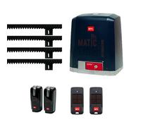 KIT DEIMOS ULTRA BT A400 24V CANCELLO SCORREVOLE 400KG CON FOTOCELLULE LAMPEGGIANTI THEA ML09