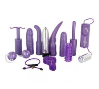 KIT DEL PIACERE COPPIA 12 PEZZI VIBRATORE SEX TOYS GUAINA FALLICA FALLO DILDO
