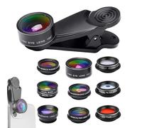 Kit del telefono, della fotocamera del telefono - Kit di per | cellulare 10 in 1 con clip e macro 20X e 15X,Fisheye 198°, macro 20X/15X per la maggior parte degli smartphone