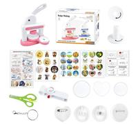 Kit della Macchina per la Produzione di Spille | Pressa Manuale per Creare Badge e Bottoni - Macchina per la Pressatura di Bottoni,Per Progetti Fai Da Te,