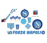 Kit DELUXE tifoso NAPOLI coordinato per Feste E Compleanno