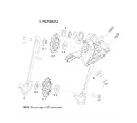 Kit deragliatore posteriore Sram X9 X7 RD B-Bolt Argenté