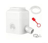 Kit deviatore per serbatoio pioggia con valvola regolabile per 3 x 4 pollici pluviale include tubo da 56,3 pollici in plastica bianca raccolta acqua piovana per sistemi di drenaggio resistente alle
