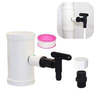 Kit deviatore pluviale - Sistema collettore pioggia, parti di fissaggio grondaia, unità di cattura dell'acqua | Efficiente attrezzatura per la raccolta dell'acqua piovana, kit di riutilizzo all'aperto