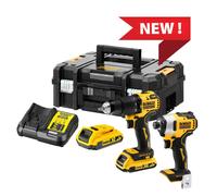 KIT DEWALT TRAPANO AVVITATORE + AVVITATORE IMPULSI OFFERTA TSTAK DCK2062D2T-QW