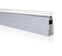 Kit dextension SolvaPro HÜPPE, niche pour porte battante avec cadre partiel, fabrication sur mesure, jusquÃ 220cm de hauteur, S2908055F, S2908055F, Colorazione: nero cromato