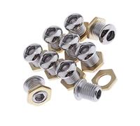 Kit di 10 bocchette d'aria per tamburo con guarnizione, dado per basso, tom rullante