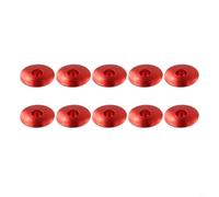 Kit di 10 distanziatori per cuffia superiore da 28,6 mm, colore argento | Struttura in lega robusta, vestibilità da 28,6 mm, finitura nera, confezione da 10, facile da montare