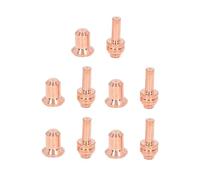 Kit di 10 elettrodi per ugelli, materiali di consumo per torcia al plasma, elettrodo in ottone e set di ugelli per Hobart 12CI WSP - 20027 WSP - 20028, resistente alle alte temperature