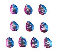 Kit di 10 lame da pesca in rame placcato UV per pesca d'acqua dolce e salata Spinnerbait e varie tecniche di pesca (argento UV)
