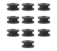 Kit di 10 occhielli in gomma nera ad alta resistenza