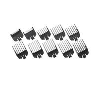 Kit di 10 pettini for tagliacapelli, protezioni in plastica for tagliacapelli, kit di accessori for protezioni da taglio, compatibile con strumenti for parrucchieri WAHL, nero