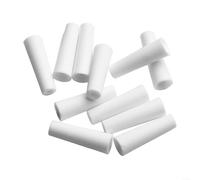 Kit di 10 ugelli per sabbiatura resistente, lunghezza 32,24 mm, punta in ceramica bianca per blaster portatili a valvola che lavorano con vari abrasivi come perline di vetro per una preparazione