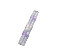 Kit di 100 connettori impermeabili per saldatura, per collegamenti elettrici sicuri, per uso marittimo, automobilistico e rimorchio (viola)
