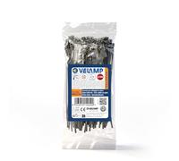 Kit di 100 Fascette plastica nere per cablaggio - Stringicavo professionali 3,6x370 mm, Nylon 6.6, Iper Resistenti alla rottura