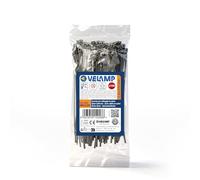 Kit di 100 Fascette plastica nere per cablaggio - Stringicavo professionali 7,6x370 mm, Nylon 6.6, Iper Resistenti alla rottura