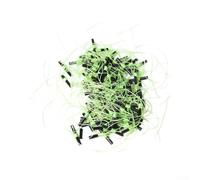 Kit di 100 pezzi in cotone con perline, componenti essenziali per pesca su roccia, vivaci colori arancione, verde rosa, materiale resistente all'acqua (verde, 100 pezzi)