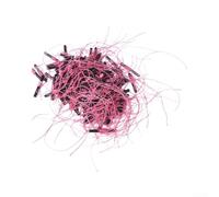 Kit di 100 pezzi in cotone con perline, componenti essenziali per pesca su roccia, vivaci colori arancione, verde rosa, materiale resistente all'acqua (rosa, 100 pezzi)